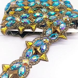 Wholesale Hot Fix Rhinestone trim Chain for Stage & Dance Wear accessories