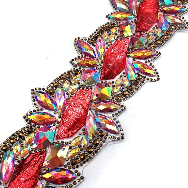 Decorative Iridescent  Resin rhinestone trimming Supplier