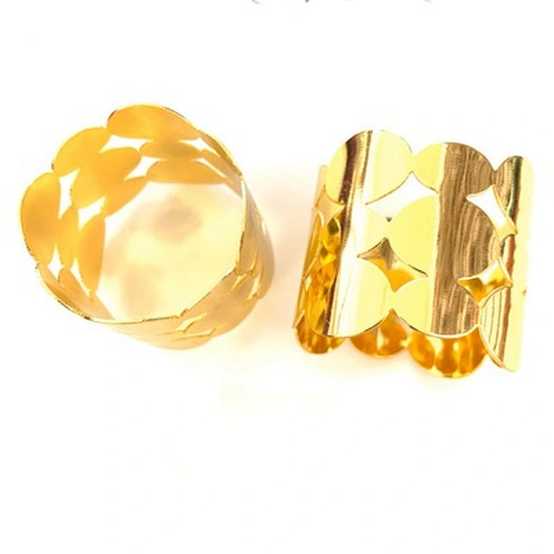 Table Decoration Serviette Holder Metal Napkin Ring for Home Wedding Banquet Party