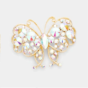 Fashion  Collar Needle Brooch Metal Rhinestone Cute Pins Enamel Brooch For Women Luxurious Banquet Jewelry