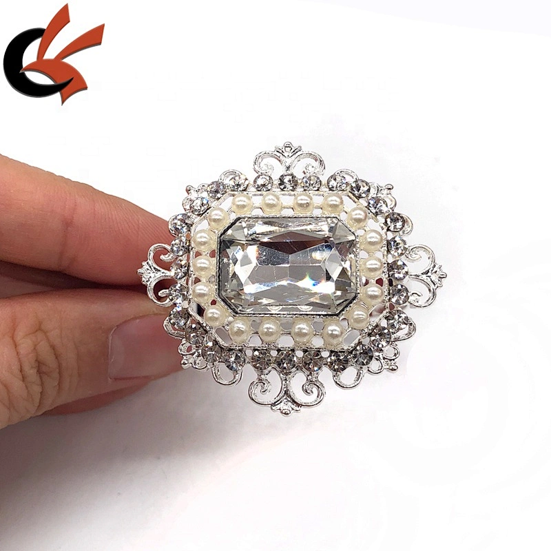 New Arrival vintage pearl and rhinestone napkin ring napkin holders for table decoration