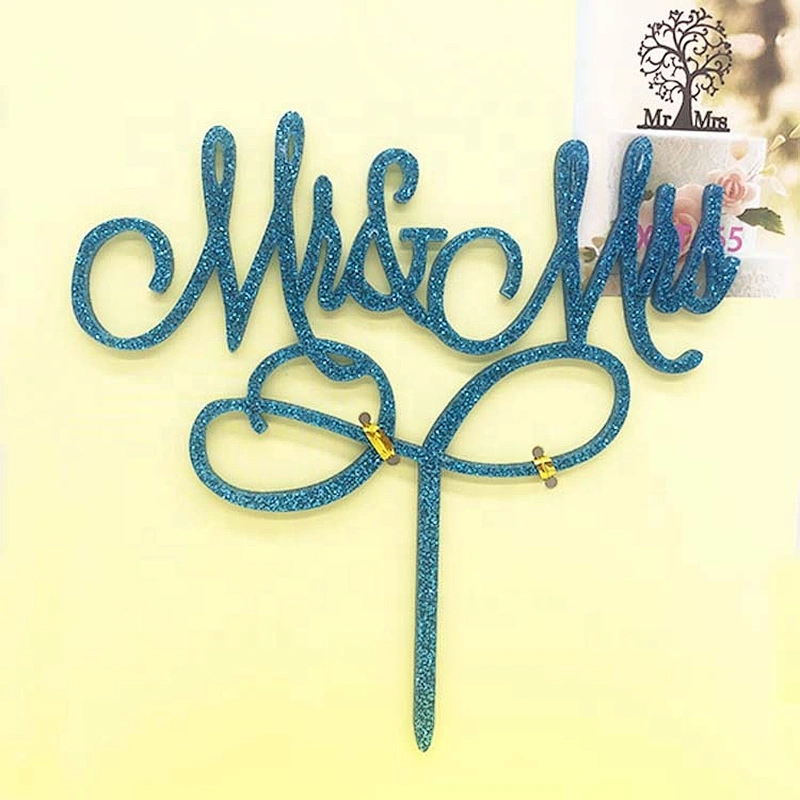 Latest style topper for wedding cake decoration acrylic cake topper