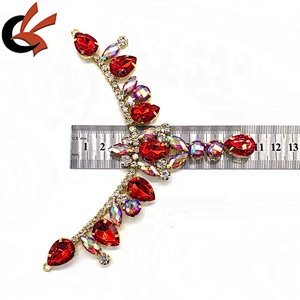 Hot Sale Fashion Wholesale Carnival beautiful sparkling AB colors crystal  rhinestone bikini connector