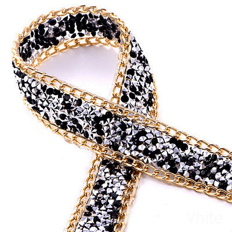 Multi Size Colorful Resin Crystal Hot Fix Rhinestone Tape for Shoes Decorations