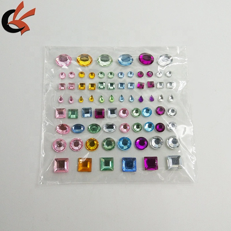 Assort acrylic rhinestone Self-adhesive Diamond Stickers on diamante craft decor
