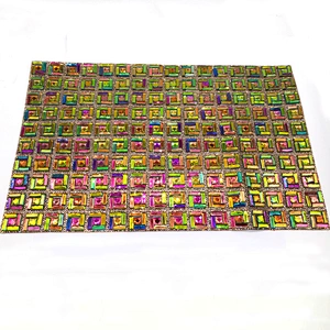 Wholesale 24*40 cm hot fix glass rhinestone mesh sheet for Garment