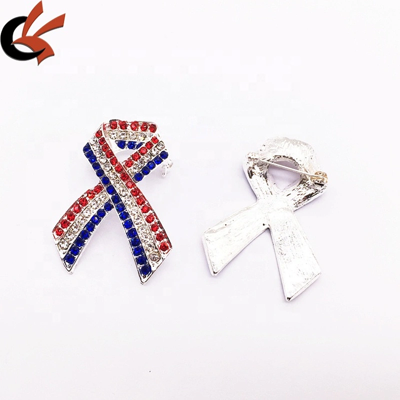 2020 custom new products unisex peace and love crystal jewelry safety pin brooches
