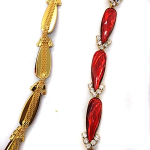 Fashion Costume Jewelry Chain Crystal Resin rhinestone Trimming