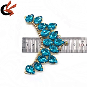 Newest Luxury carnival bikini decoration acrylic rhinestone swimwear connectors