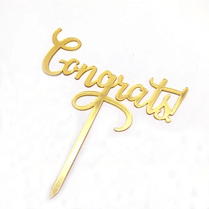 Party suppliers congrats toppers torta acrylic cake topper