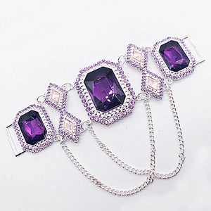 2020 fashion style  Diamante Rhinestone Chain Glass Stone Bikini Connector  for swimwear