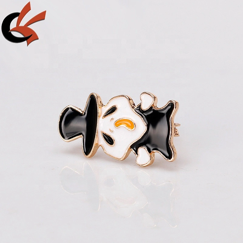 Hot sale custom cute ghost decorations kids pin halloween brooch for halloween party
