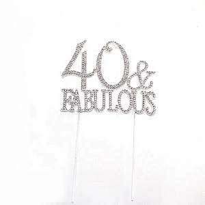 Party & Holiday supplies crystal cake topper for cake decoration accessories