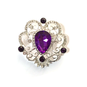 Vintage Style Rhinestone Decoration Crystal Brooch Pin For Women Party Dress Accessories