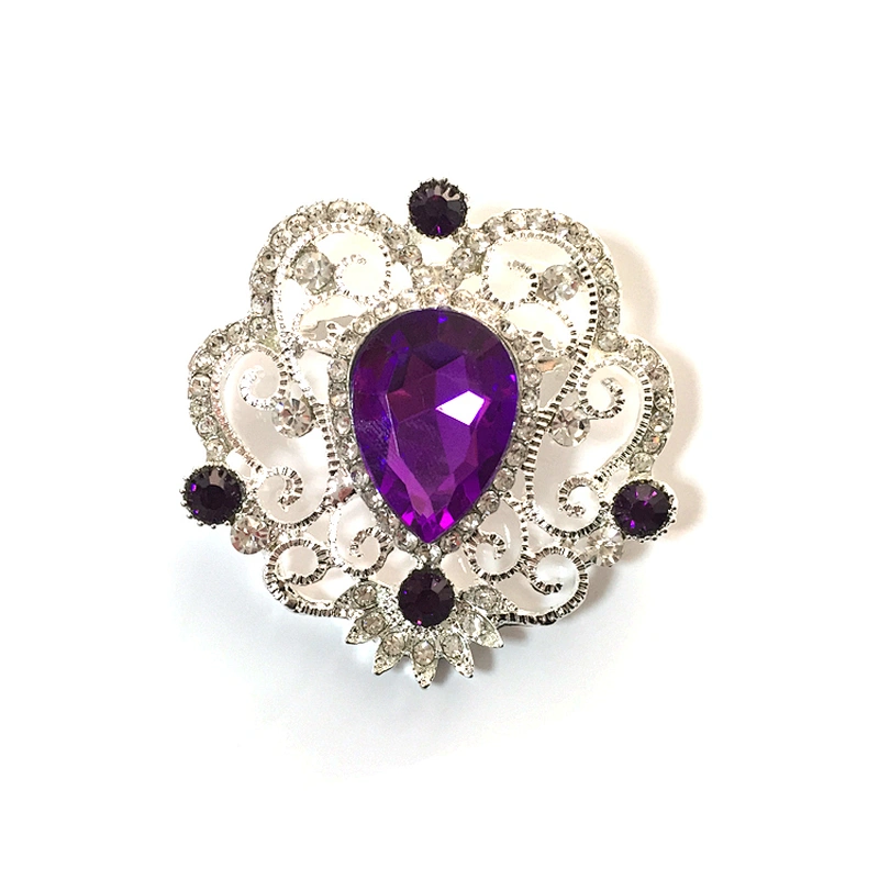 Vintage Style Rhinestone Decoration Crystal Brooch Pin For Women Party Dress Accessories