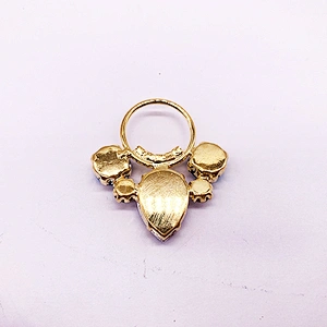 Jewels gold chain rhinestone connector for bikini hardware