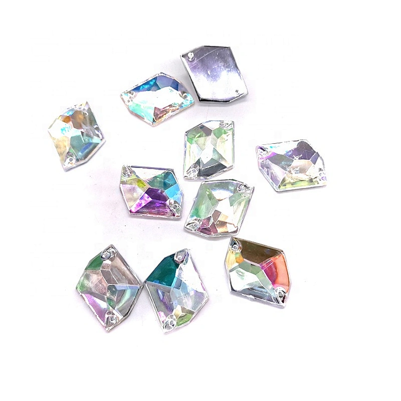 in stock Irregular Sew On Acrylic Stone for Garment Decoration
