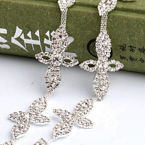 fashion crystal trimming chain rhinestone trim chain for dressing decoration