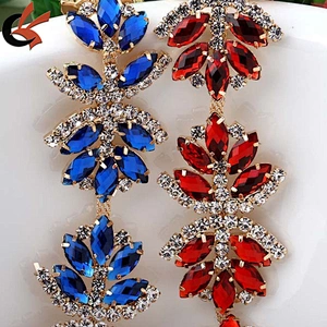 Custom Costume Jewelry Crystal rhinestone Trimming rhinestone chain