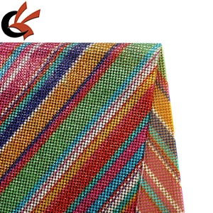 24*40cm various colors crystal Hot Fix resin rhinestone gem mesh