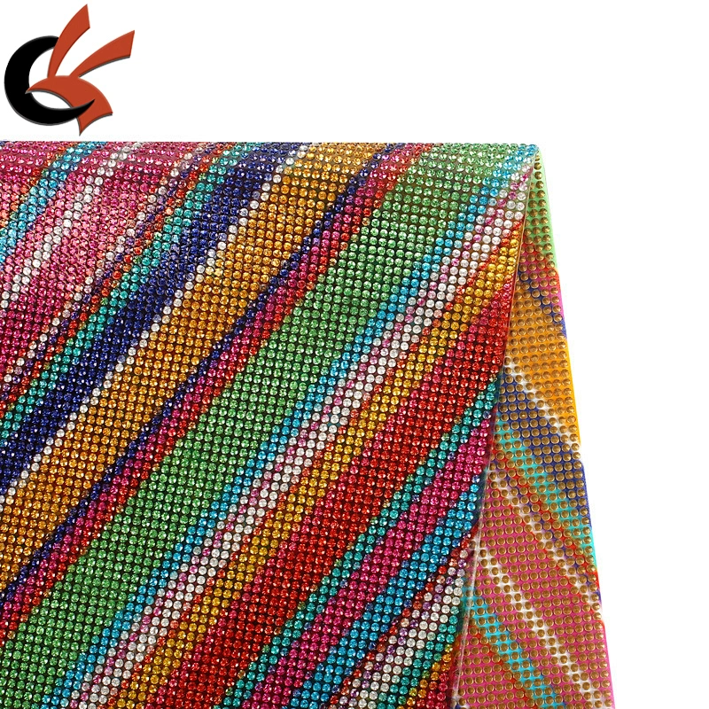 24*40cm various colors crystal Hot Fix resin rhinestone gem mesh