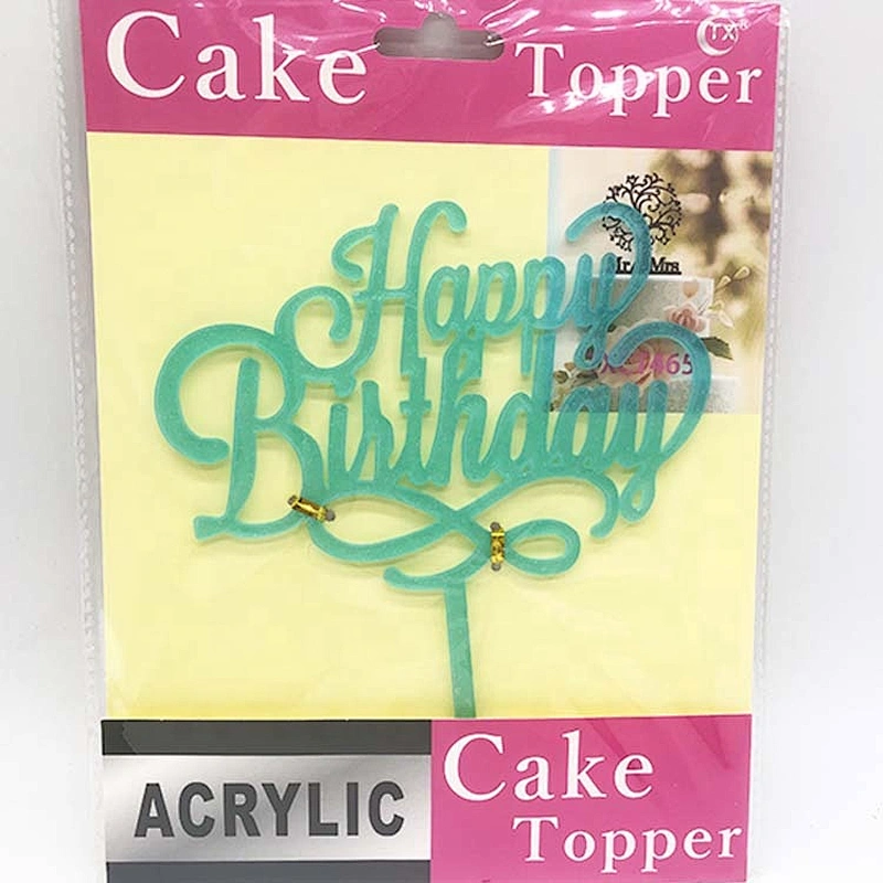 2020 hot sales happy birthday topper for birthday cake decoration