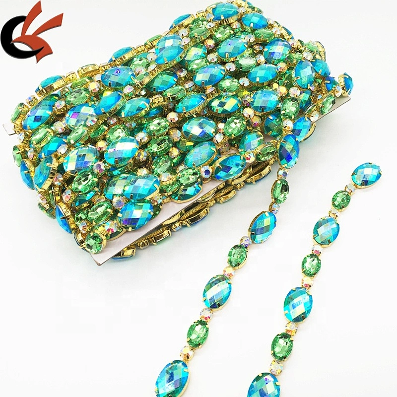 Wholesale cheap clothing stunning array acrylic rhinestone trims embellishments chains trimming
