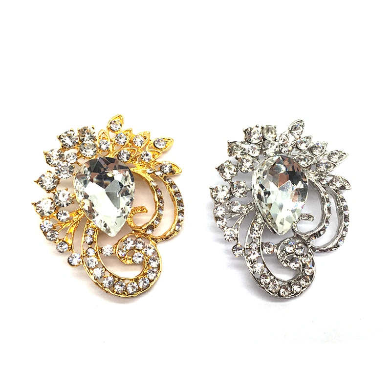2021 fashion neck ties corsage broches bowknot rhinestone cravat fabric ribbon brooch pin
