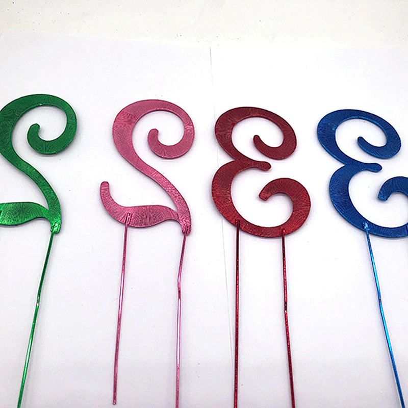 Newest colors Pink Green blue red Cake topper for birthday cake decoration