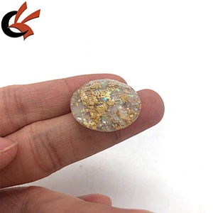 Round shape resin beads flatback rhinestone