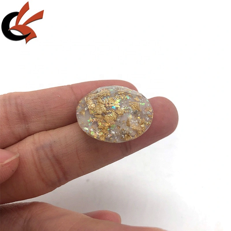 Round shape resin beads flatback rhinestone