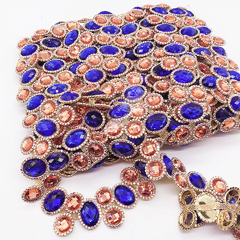 Hot Sale Fashion sew on  Rhinestone Trimming Bridal Dress Decoration For Wedding Dresses