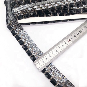 Hot melt Drilling Bridal Dress Banding Belt Rhinestone heat transfer Iron-On Clothing Decoration rhinestone Trim