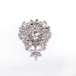 wedding rhinestone hijab pins brooch women