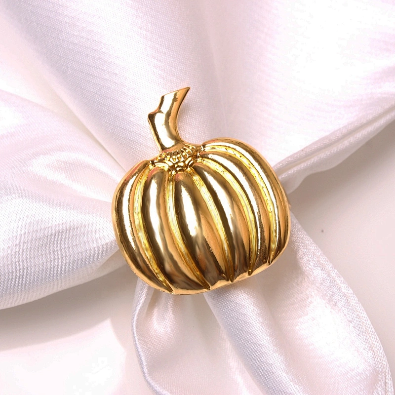 High Quality Wholesale Napkin Cloth Metal Holder Ring Buckle Thanksgiving Dinning Table Saints' Day Plain Napkin Rings