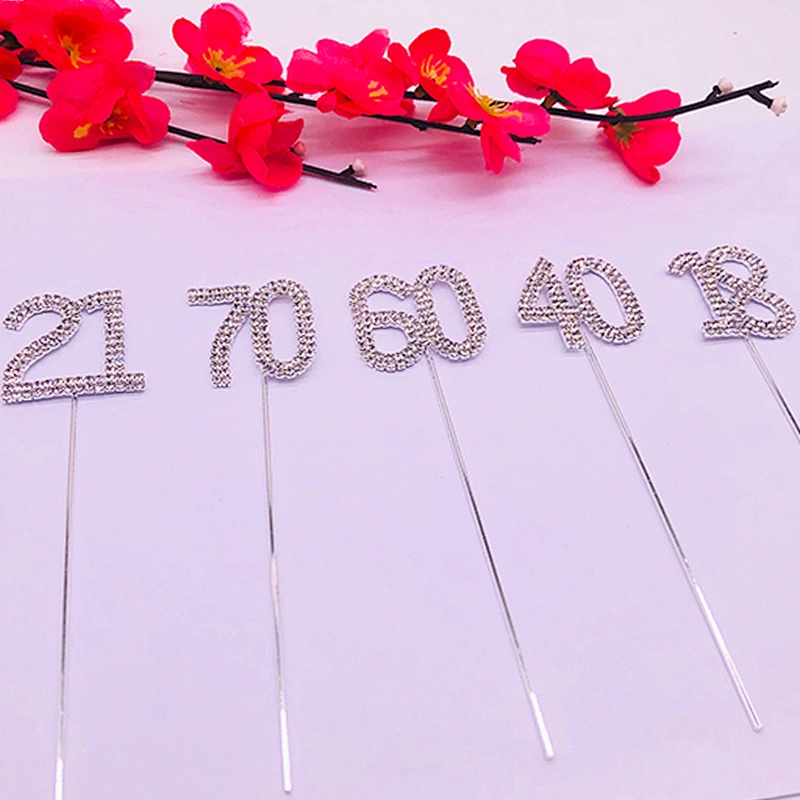 Latest birthday crystal cake topper  for cake shop