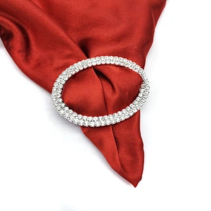 Custom Oval Crystal Garment Decorative Rhinestone Belt Buckle