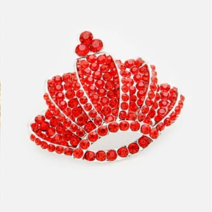 rhinestone Brooch For Women Silk Fabric Tie Corsage  Luxury Rhinestone Brooch Pins Jewelry Accessory