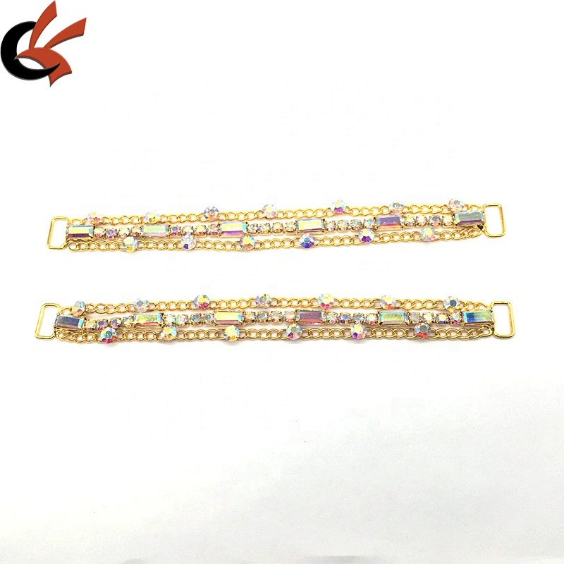 2020 New Arrival Bridal Dress Clothing Decoration Jewelry Gold Chain Rhinestone Bikini Connector