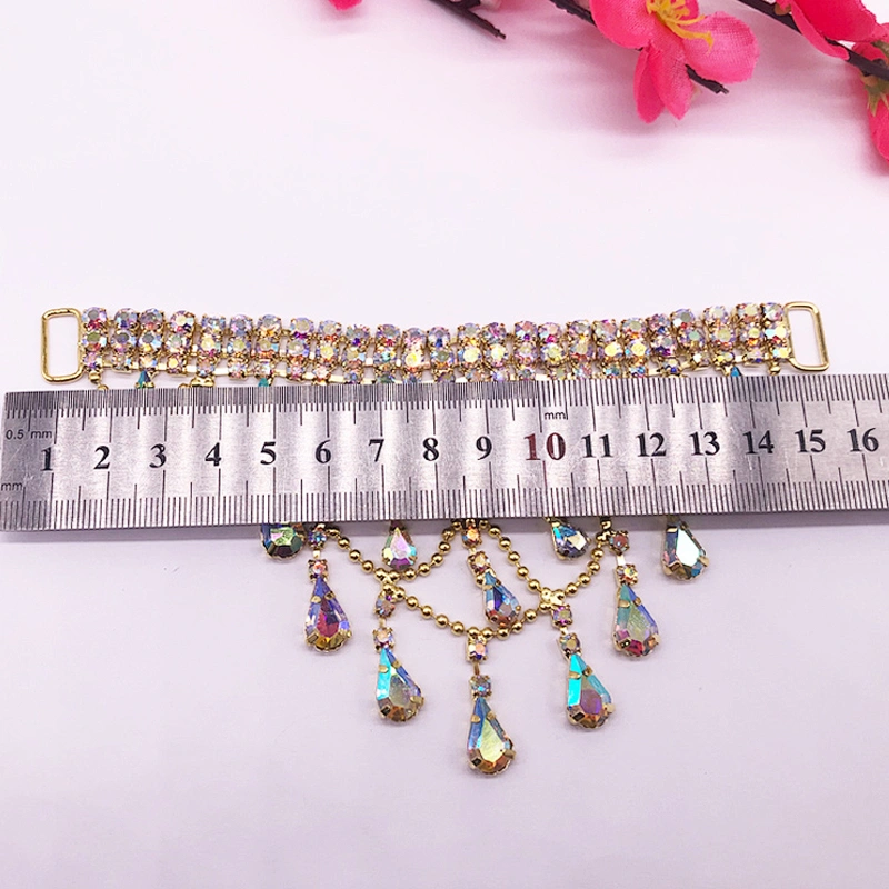 Wholesale Gold stained stone jewelry swimwear accessories metal swimwear hardware thong bikini connector