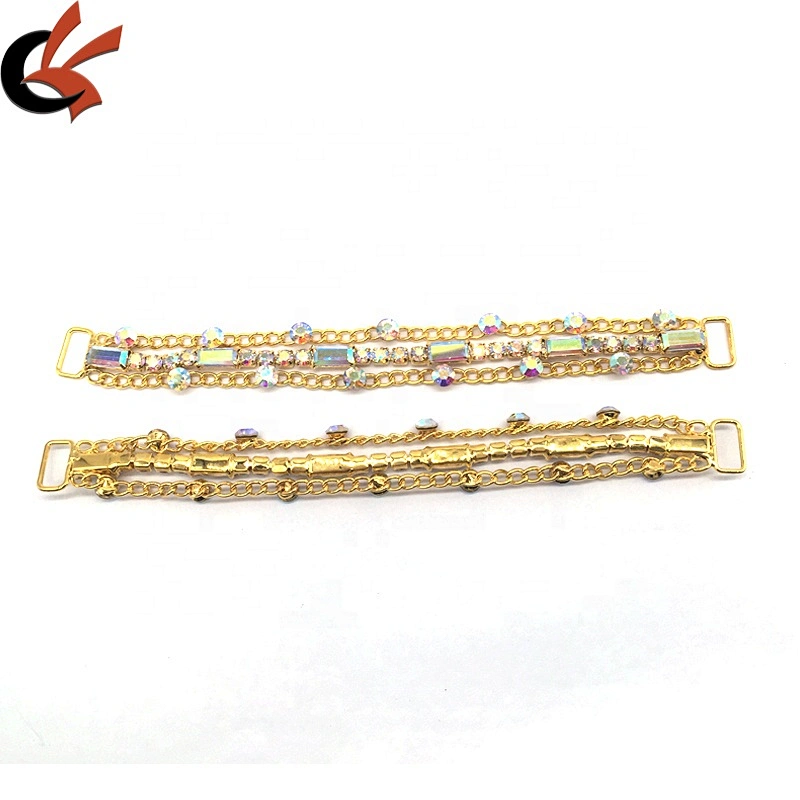 2020 New Arrival Bridal Dress Clothing Decoration Jewelry Gold Chain Rhinestone Bikini Connector