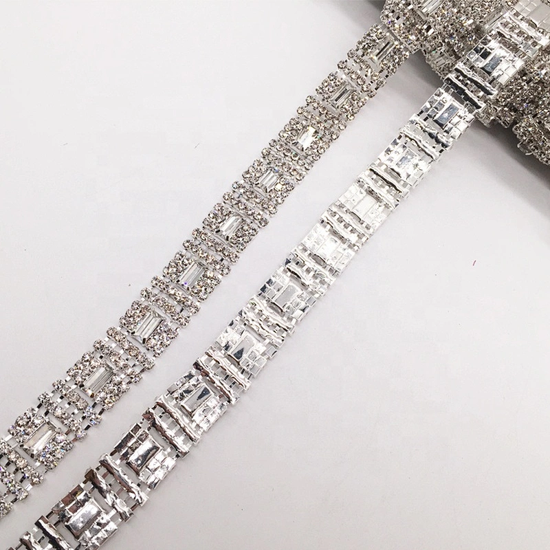 Factory wholesale bridal crystal flat back strap rhinestone trimmings for clothing