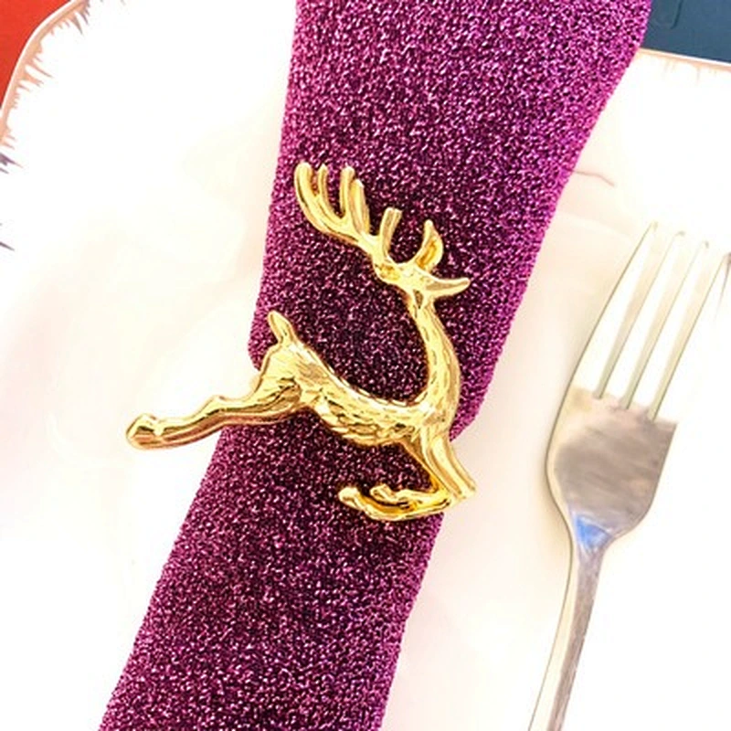 Amazon Popular Series Christmas napkin ring for table setting decoration
