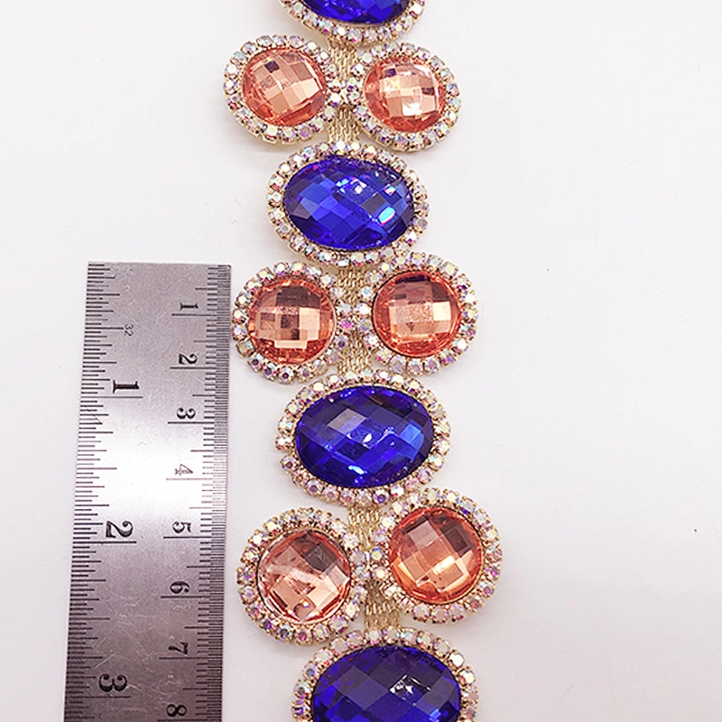 Hot Sale Fashion sew on  Rhinestone Trimming Bridal Dress Decoration For Wedding Dresses