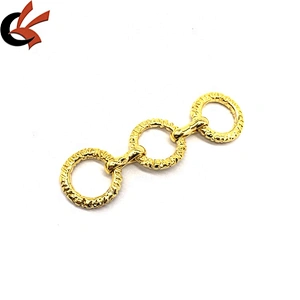 Factory Wholesale Women Handbag Ornament Gold Metal Swimwear Clasp Bikini Buckle Parts