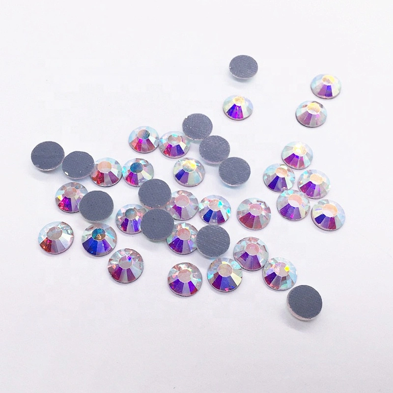 Iron on strass hotfix rhinestone with glue monte carla gold multi cut hotfix DMC crystal loose rhinestones