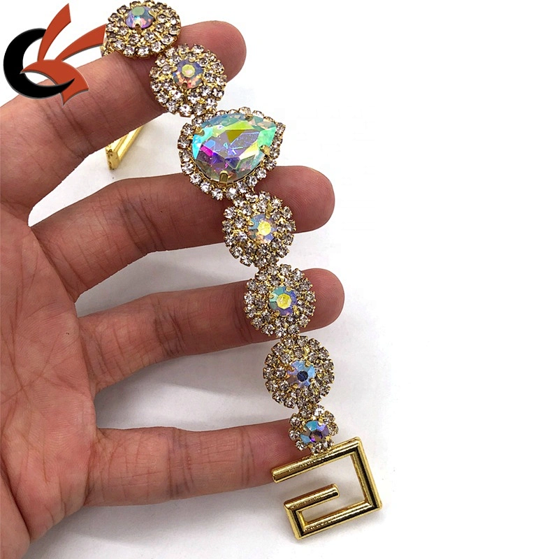 Gold Base Rhinestone connector Swimwear connector Bikini connector
