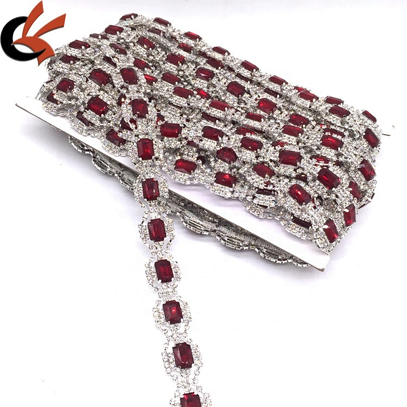 New Color Product 2021 Fashion Garment Decorative Rhinestone Crystal Banding Trimming