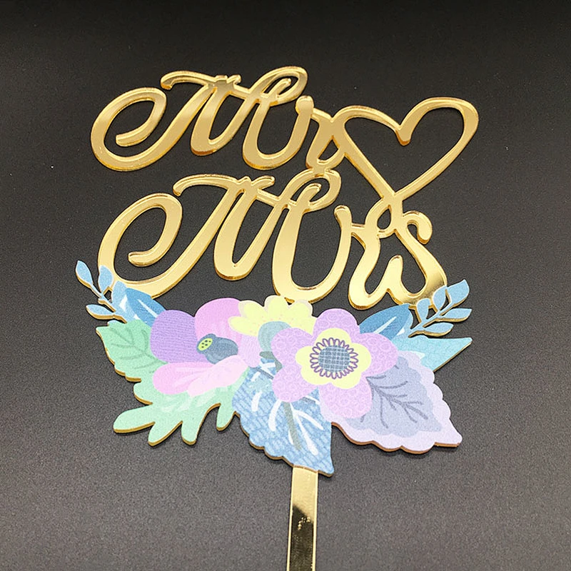 new product ideas 2021 3D Art Painting mirror gold unicorn party cake decoration acrylic cake topper