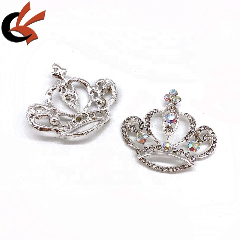 Vintage England Inspired Royal Prince Queen Crown Crystal Rhinestone Pin Brooch